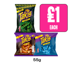 Takis Zombie, Smokin BBQ, Blue Heat - Now Only £1 at Budgens