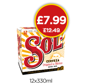 Sol - Was £12.49, Now £7.99 at Budgens