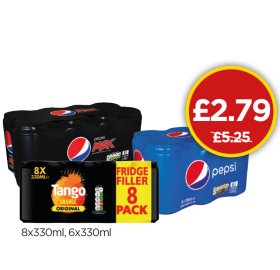 Pepsi Max, Pepsi Cola, Tango Orange - Was £5.25, Now £2.79 at Budgens