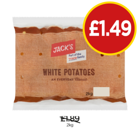 Jack's White Potatoes - Now Only £1.49 at Budgens
