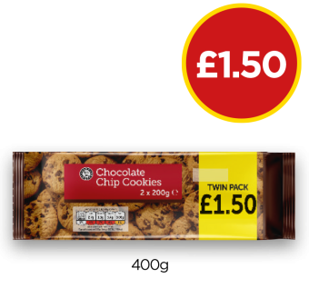 Chocolate Chip Cookies - Now Only £1.50 at Budgens