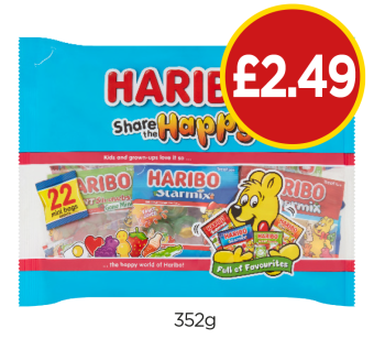 Haribo Share The Happy - Now Only £2.49 at Budgens