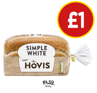 Hovis Simple White - Now Only £1 at Budgens