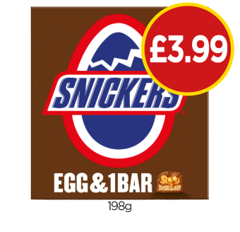 Snickers Easter Egg - Now Only £3.99 at Budgens