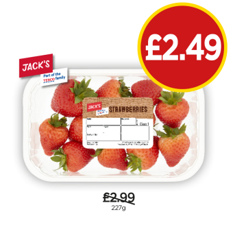 Jack's Strawberries - Now Only £2.49 at Budgens