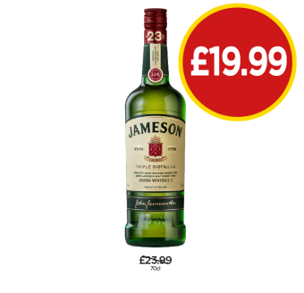 Jameson Whiskey - Now Only £19.99 at Budgens