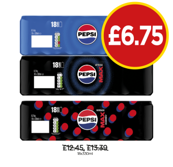 Pepsi, Max, Cherry Max - Now Only £6.75 at Budgens