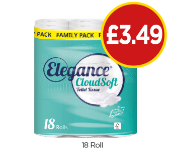 Elegance Cloudsoft - Now Only £3.49 at Budgens