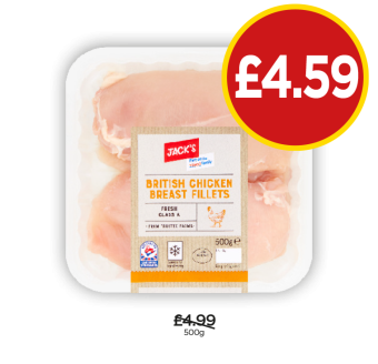 Jack's British Chicken Breast Fillets - Now Only £4.59 at Budgens