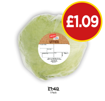 Jack's Lettuce - Now Only £1.09 at Budgens