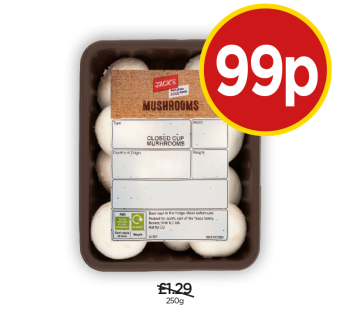 Jack's Mushrooms - Now Only 99p at Budgens