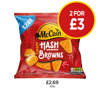 McCain Hash Browns - Now 2 for £3 at Budgens