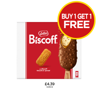 Lotus Biscoff Ice Cream - Buy 1 Get 1 FREE at Budgens