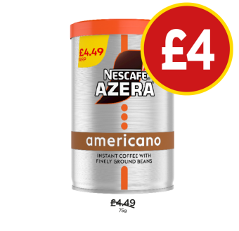 Nescafe Azera Americano - Now Only £4 at Budgens