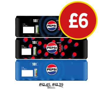Pepsi, Max, Cherry Max - Now Only £6 at Budgens