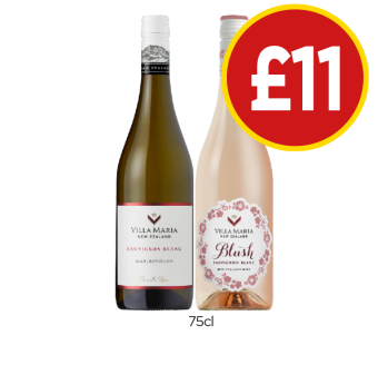 Villa Maria Sauvignon Blanc, Blush Sauvignon Blanc - Now Only £11 at Budgens