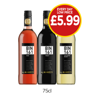 Hardys BIN161 Rose, Merlot, Sauvignon Blanc - Now £5.99 at Budgens
