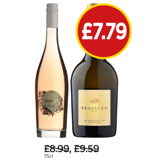 Jouselet Rose, Soffio Prosecco D.O.C - Now £7.79 at Budgens