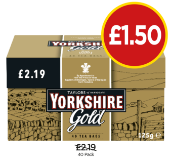 Yorkshire Tea Gold - Now Only £1.50 at Budgens