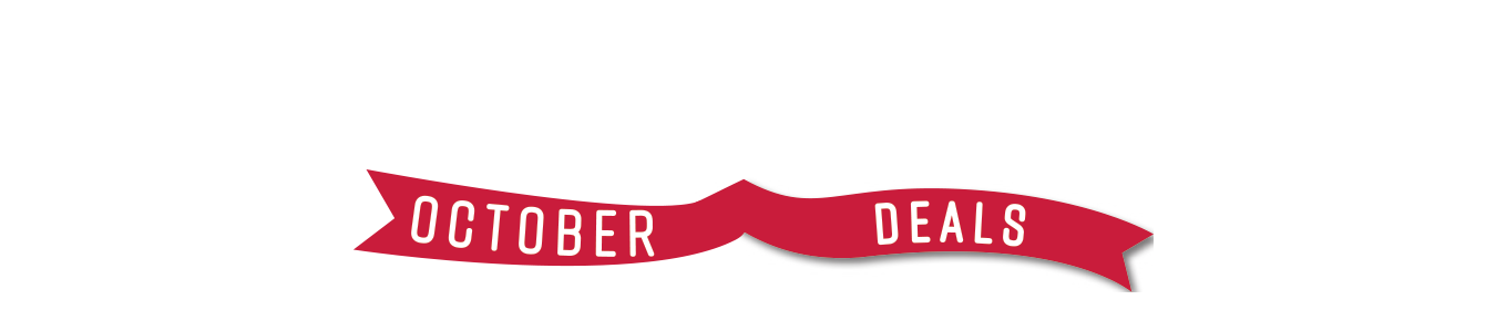 October Deals - A new deal every week until Christmas